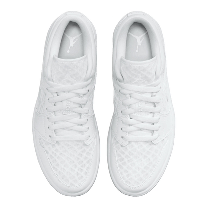 Nike Air Jordan 1 Retro Low Breathe Triple White (W) Oben