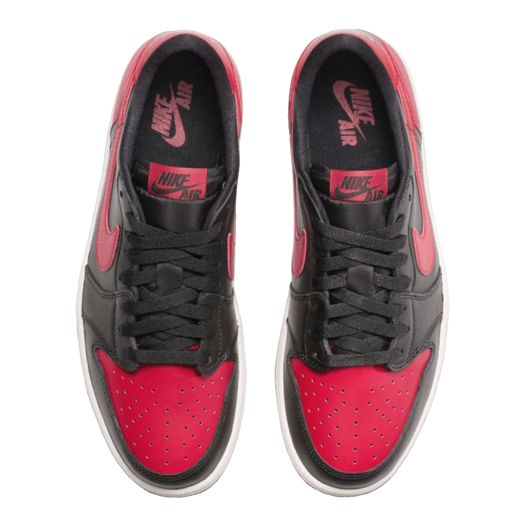 Nike Air Jordan 1 Retro Low Bred (2015) Oben