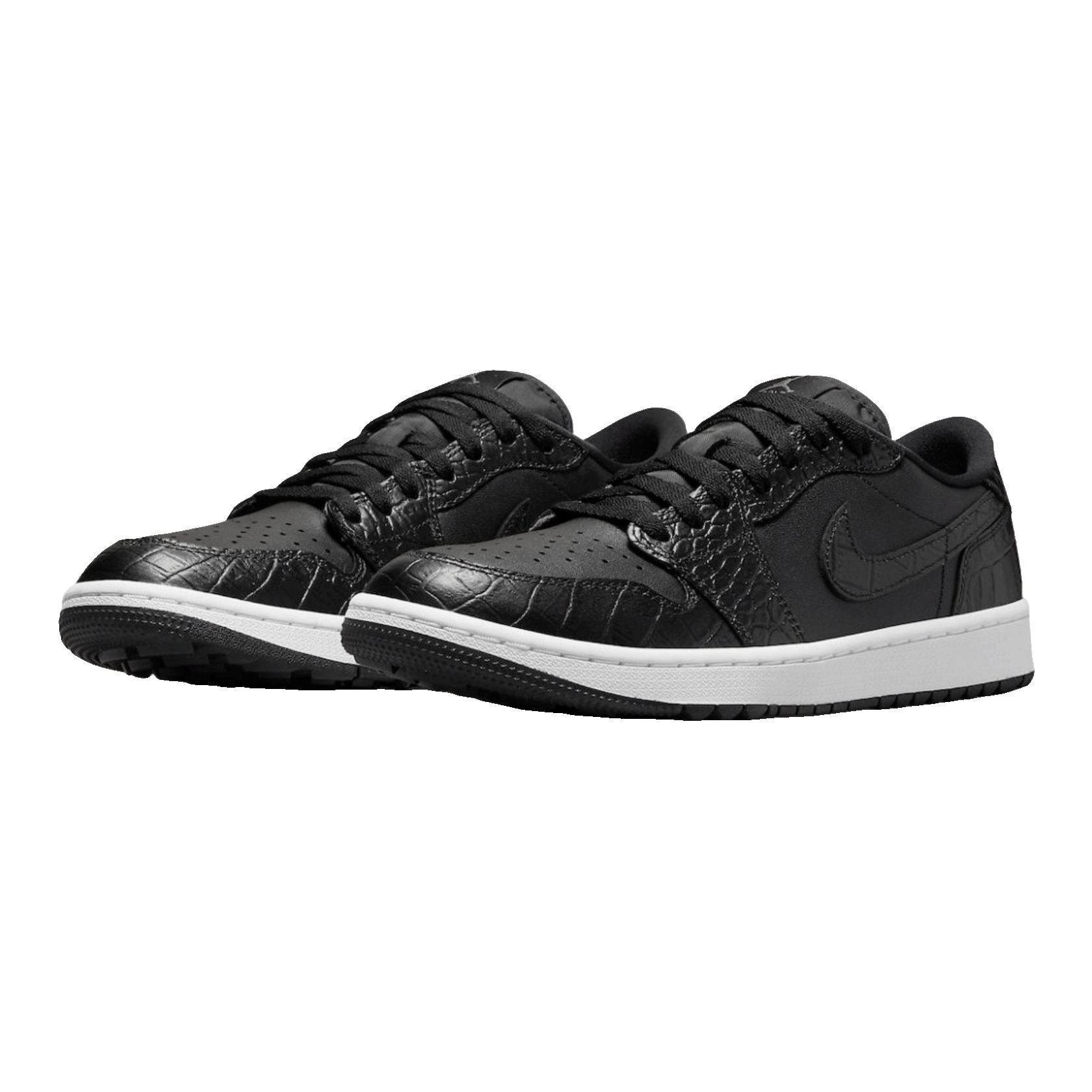 Nike Air Jordan 1 Retro Low Golf Black Croc Side