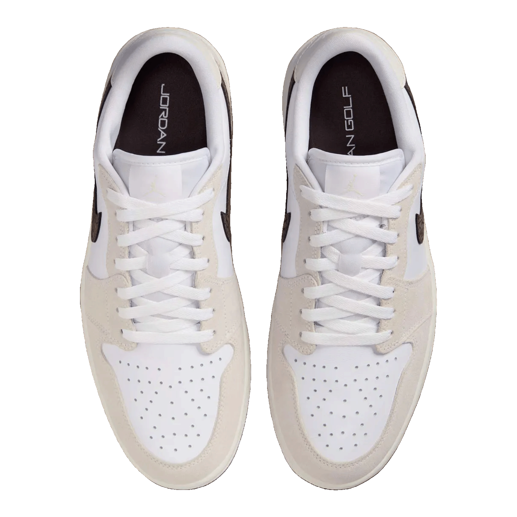 Nike Air Jordan 1 Retro Low Golf Light Orewood Elephant Oben