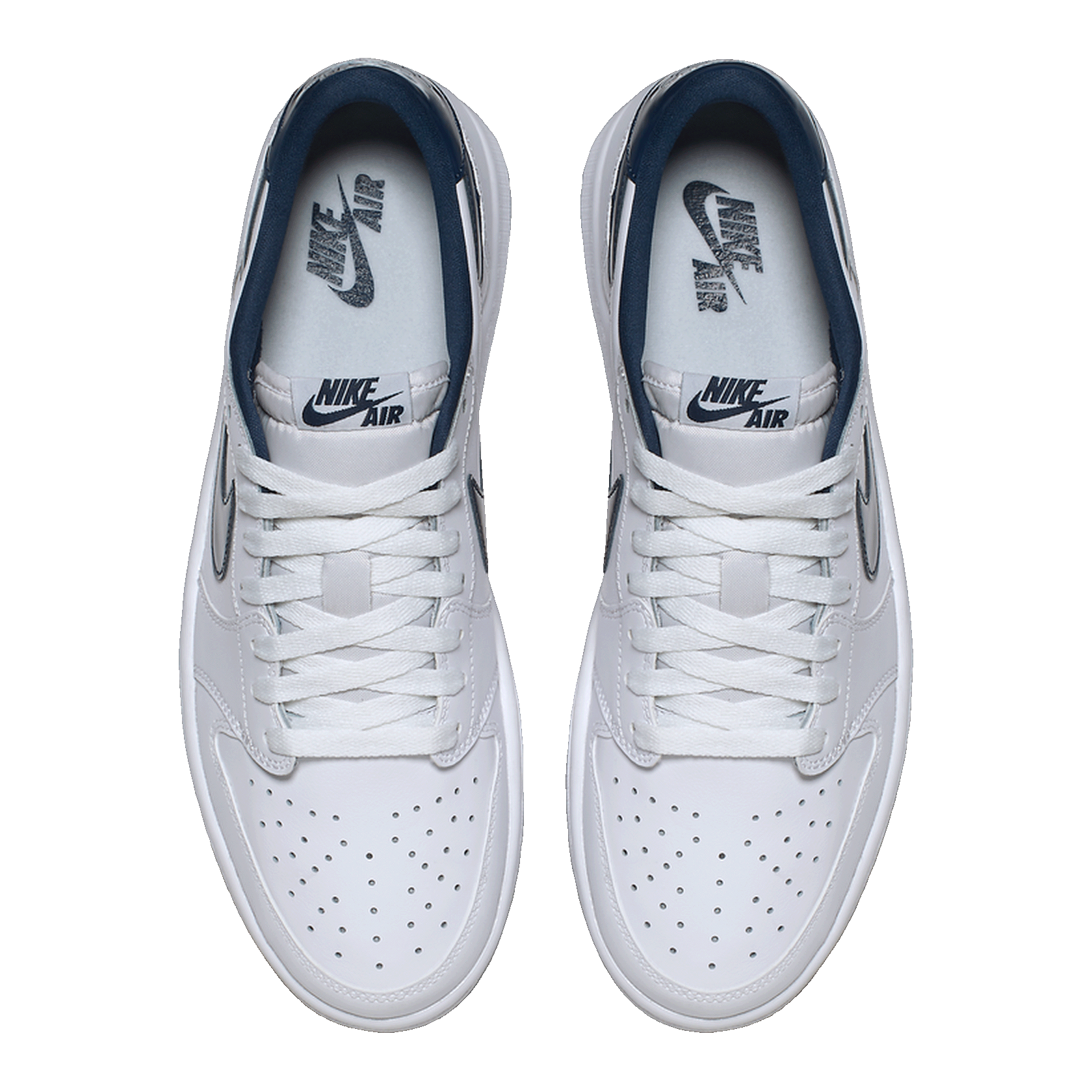 Nike Air Jordan 1 Retro Low Metallic Blue Oben 705329-106