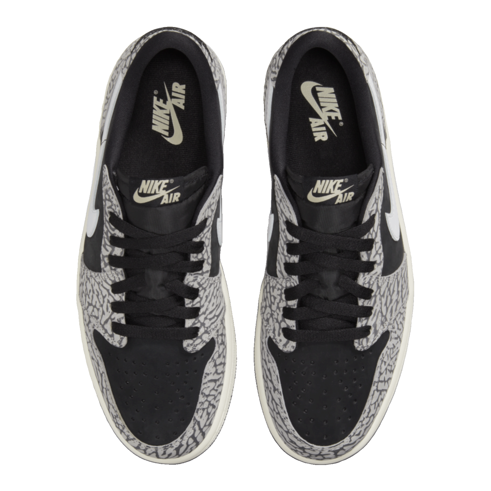 Nike Air Jordan 1 Retro Low OG Black Cement (W) Oben