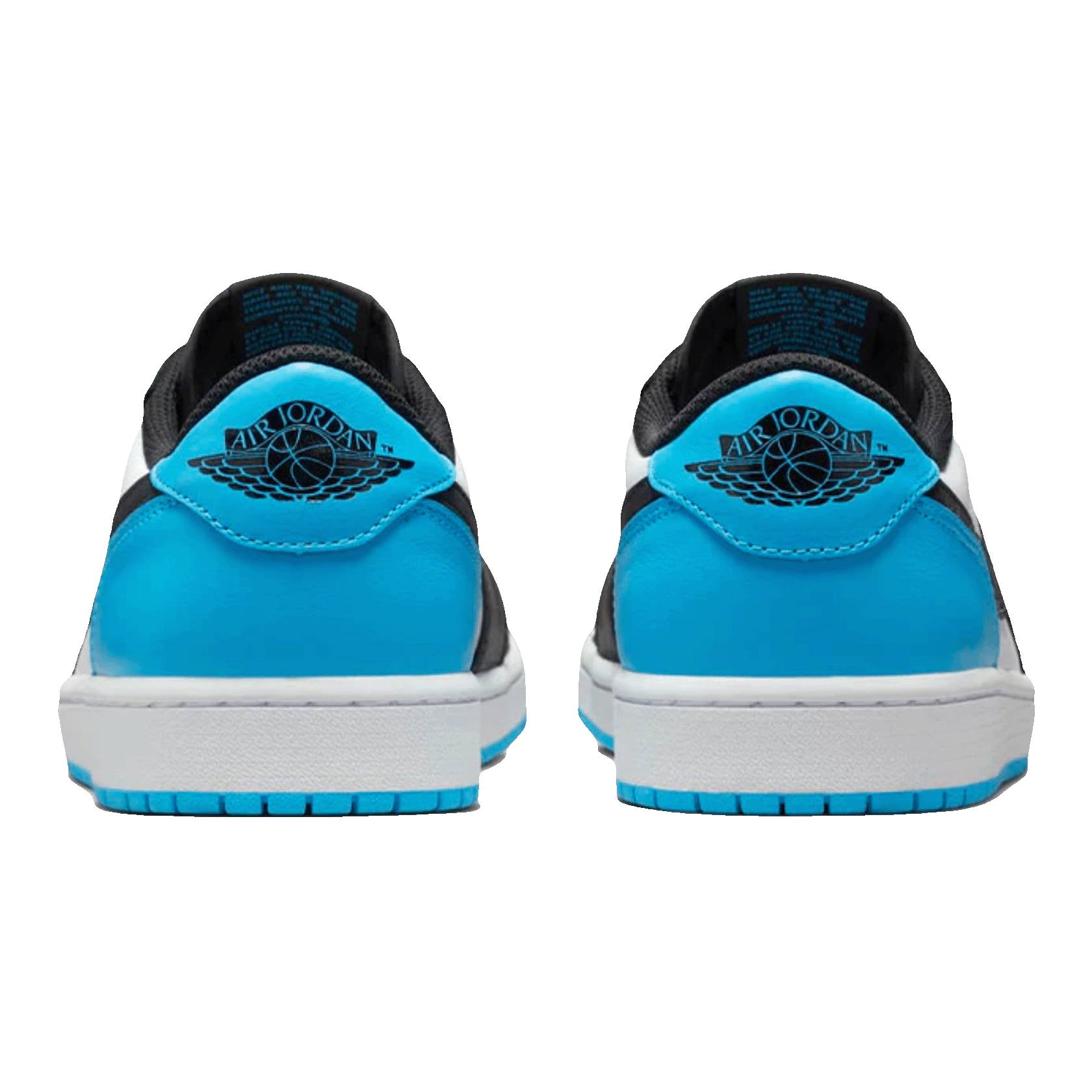 Nike Air Jordan 1 Retro Low OG Black Dark Powder Blue (GS) Back