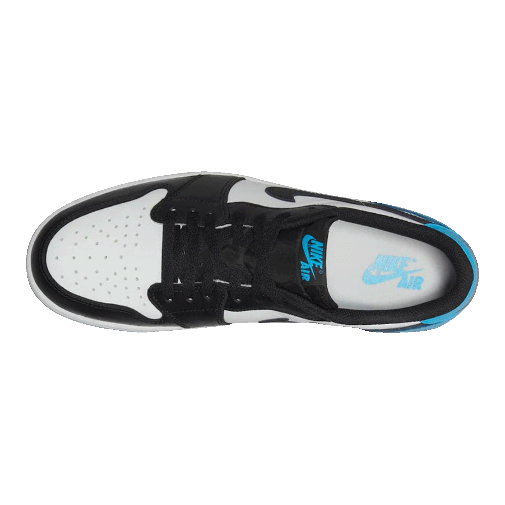 Nike Air Jordan 1 Retro Low OG Black Dark Powder Blue (GS) Oben