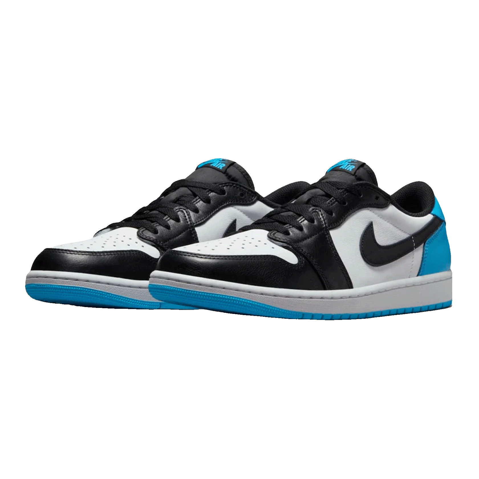 Nike Air Jordan 1 Retro Low OG Black Dark Powder Blue (GS) Side