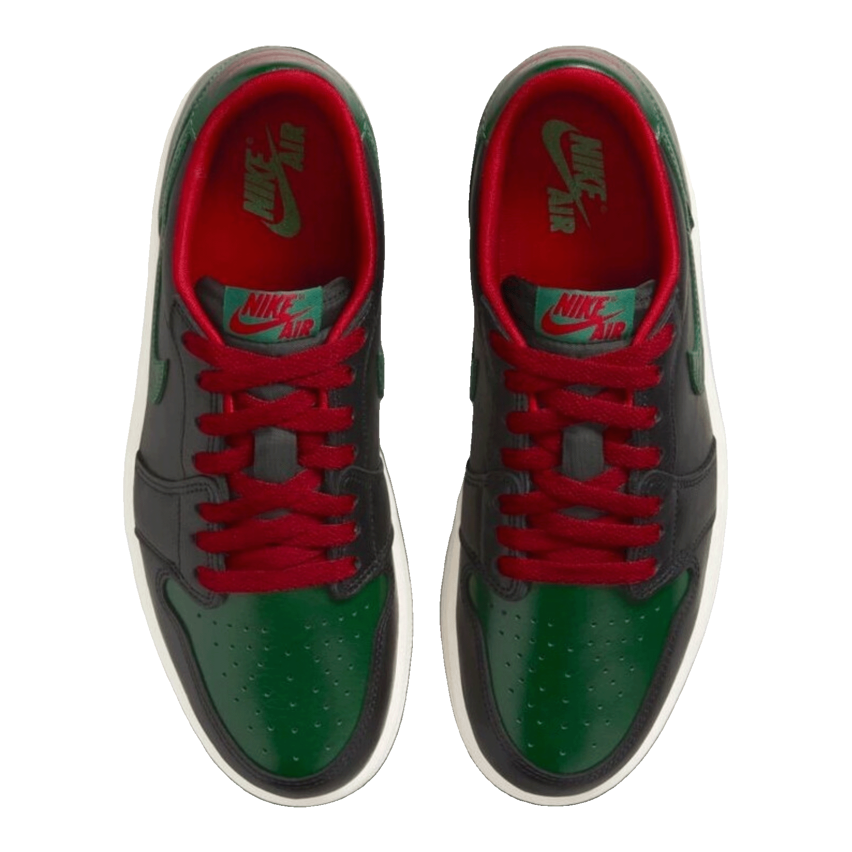 Nike Air Jordan 1 Retro Low OG Gorge Green Varsity Red (W) Oben