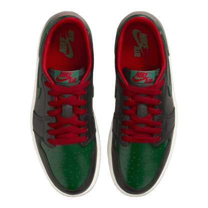 Nike Air Jordan 1 Retro Low OG Gorge Green Varsity Red (W) Oben
