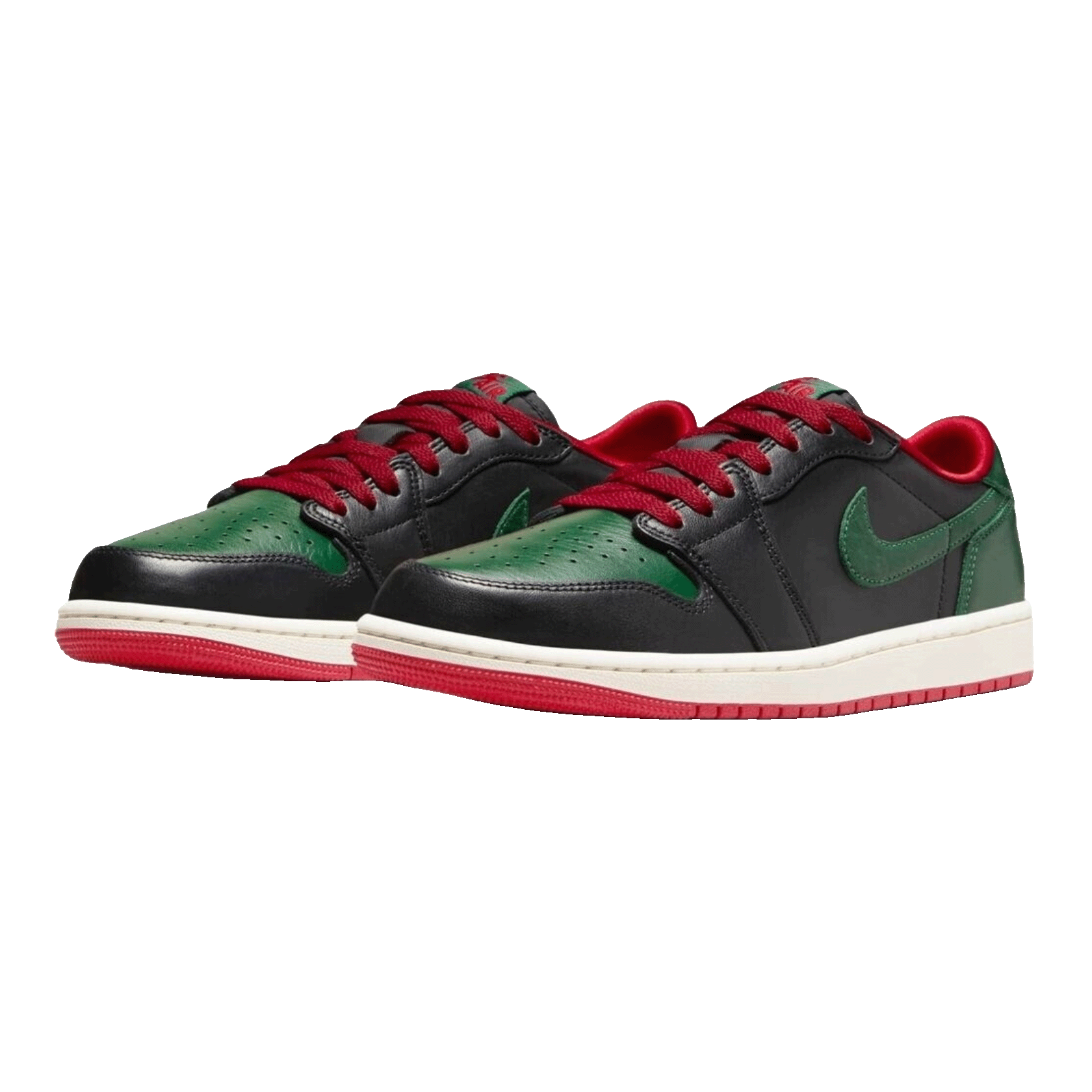 Nike Air Jordan 1 Retro Low OG Gorge Green Varsity Red (W) Side