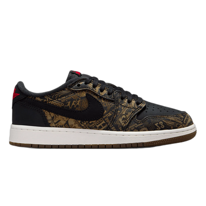Nike Air Jordan 1 Retro Low OG Laser Black University Red (GS) IV7010-001
