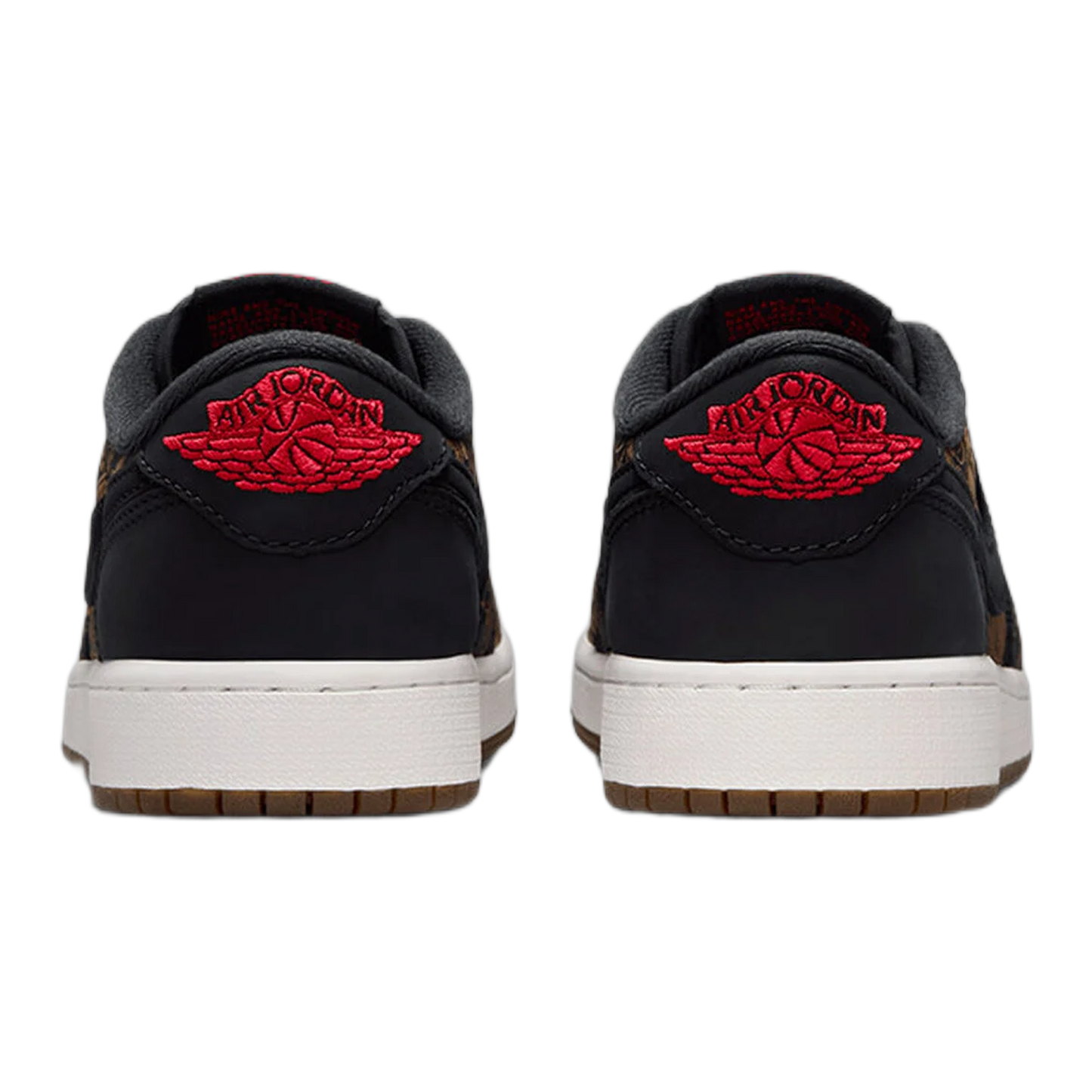 Nike Air Jordan 1 Retro Low OG Laser Black University Red (GS) Back IV7010-001