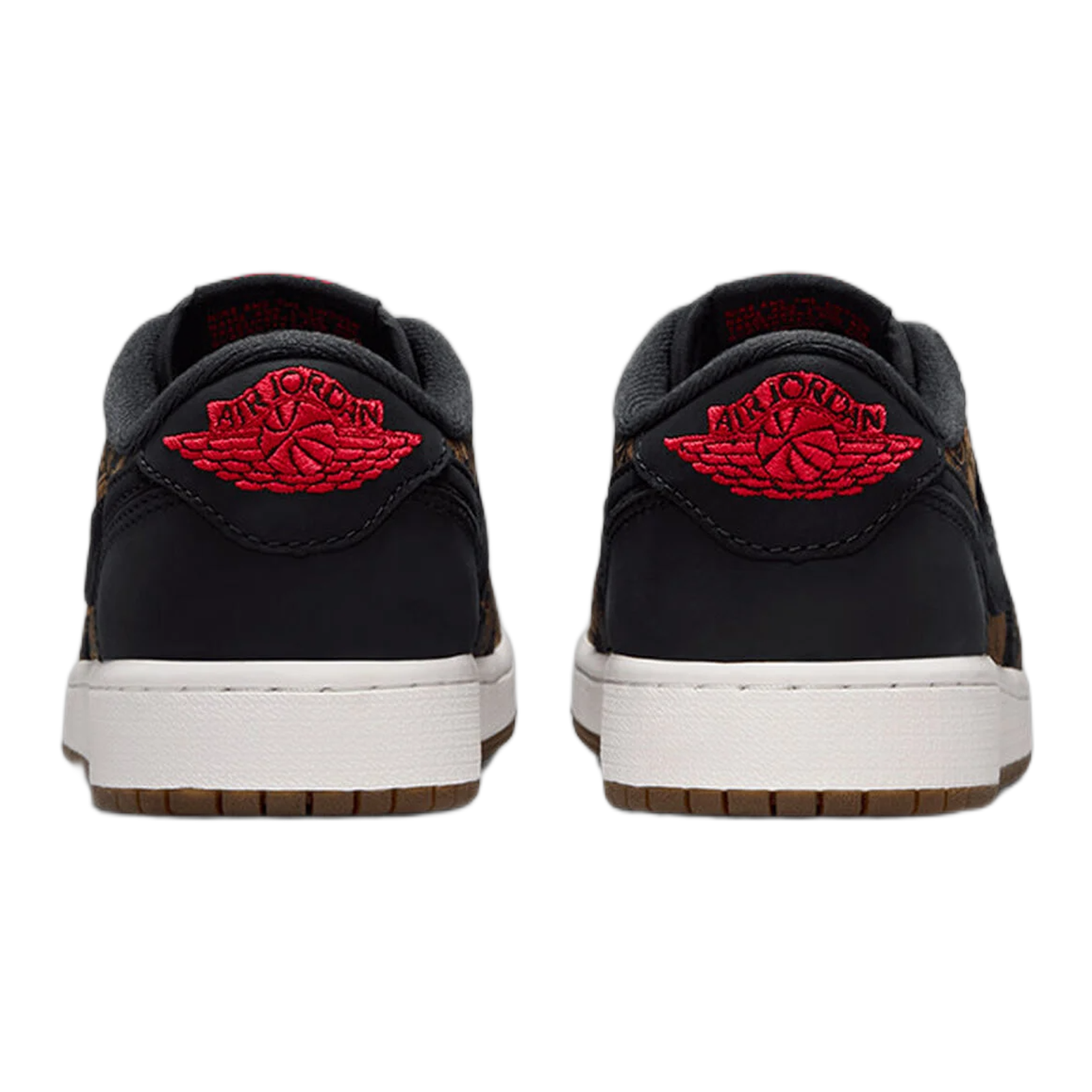 Nike Air Jordan 1 Retro Low OG Laser Black University Red (GS) Back IV7010-001