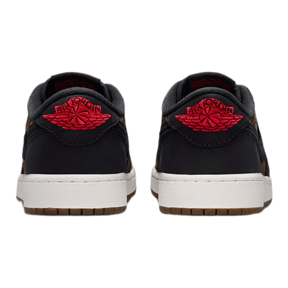 Nike Air Jordan 1 Retro Low OG Laser Black University Red (GS) Back IV7010-001