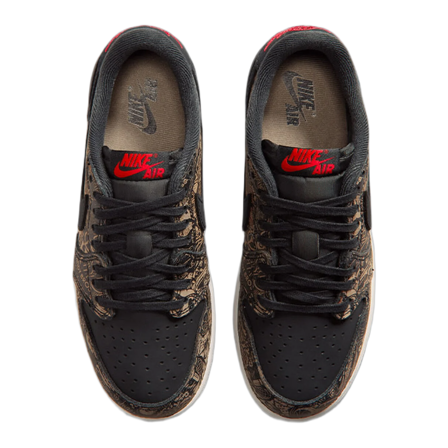 Nike Air Jordan 1 Retro Low OG Laser Black University Red (GS) Oben IV7010-001