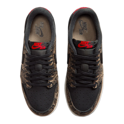 Nike Air Jordan 1 Retro Low OG Laser Black University Red (GS) Oben IV7010-001
