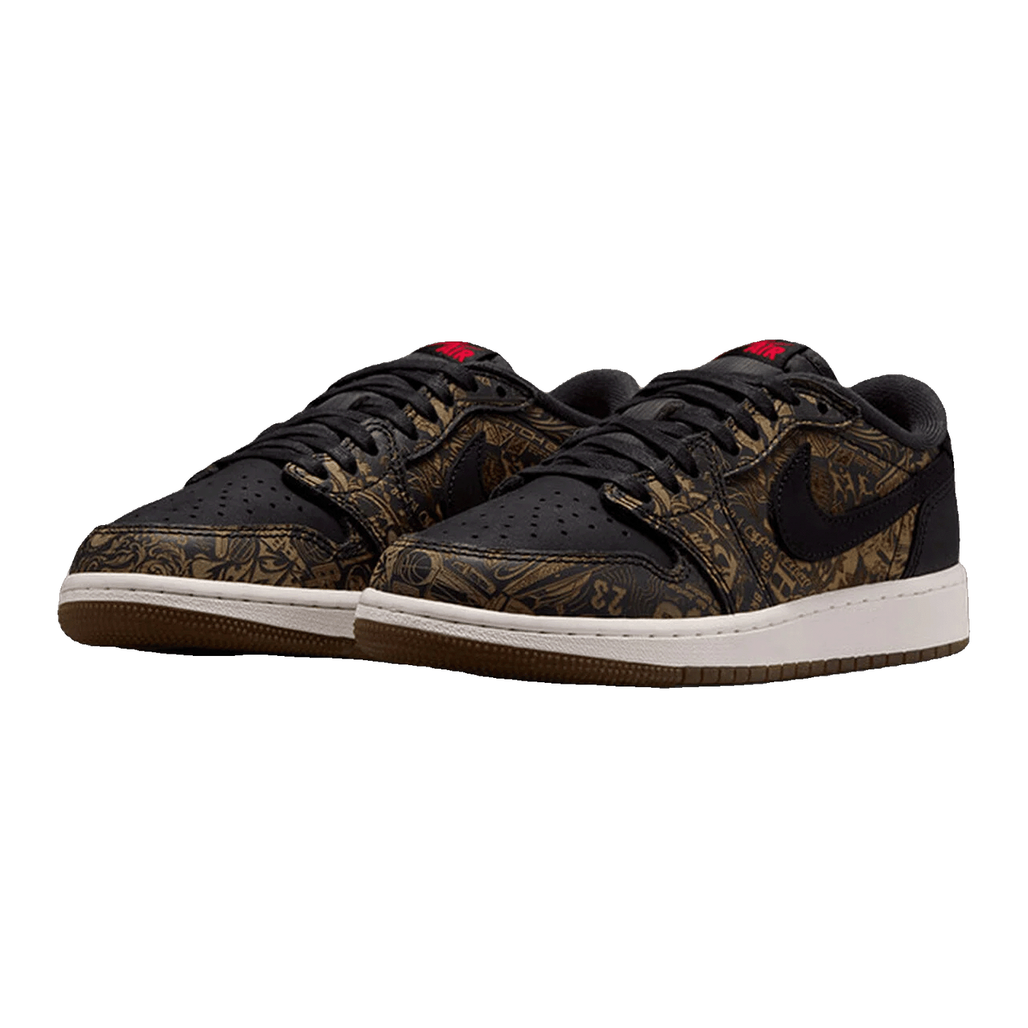Nike Air Jordan 1 Retro Low OG Laser Black University Red (GS) Side IV7010-001