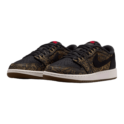 Nike Air Jordan 1 Retro Low OG Laser Black University Red (GS) Side IV7010-001