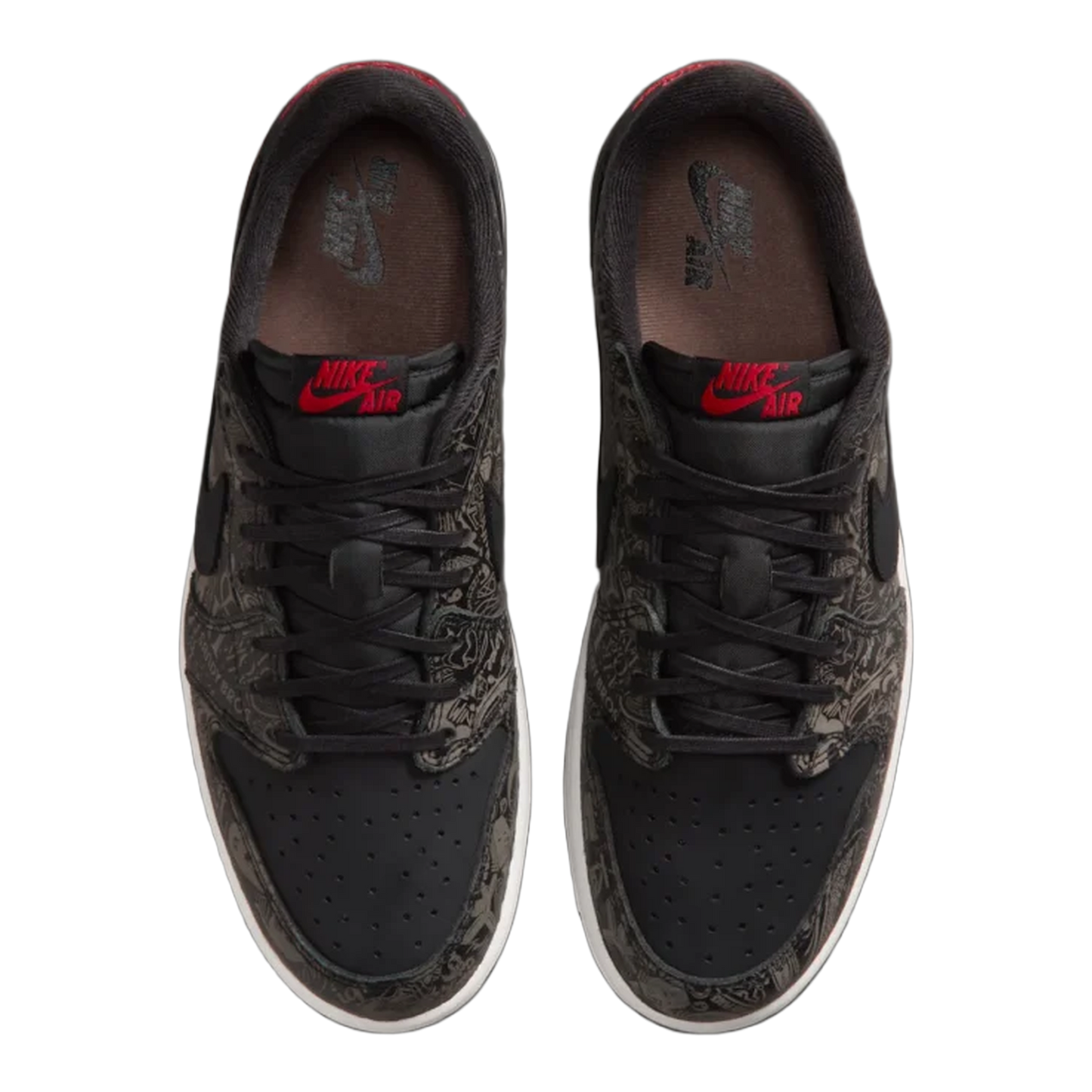 Nike Air Jordan 1 Retro Low OG Laser Black University Red Oben IV6750-001