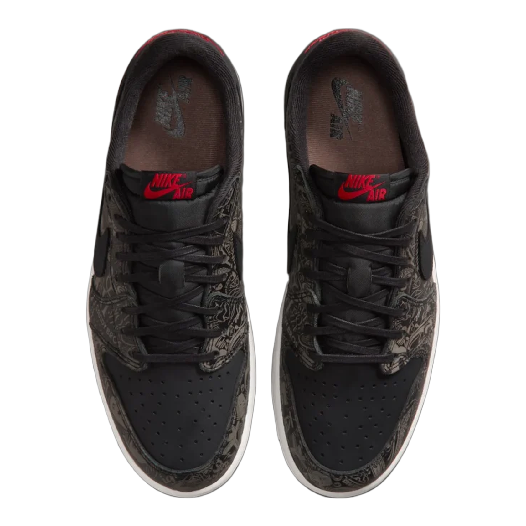 Nike Air Jordan 1 Retro Low OG Laser Black University Red Oben IV6750-001
