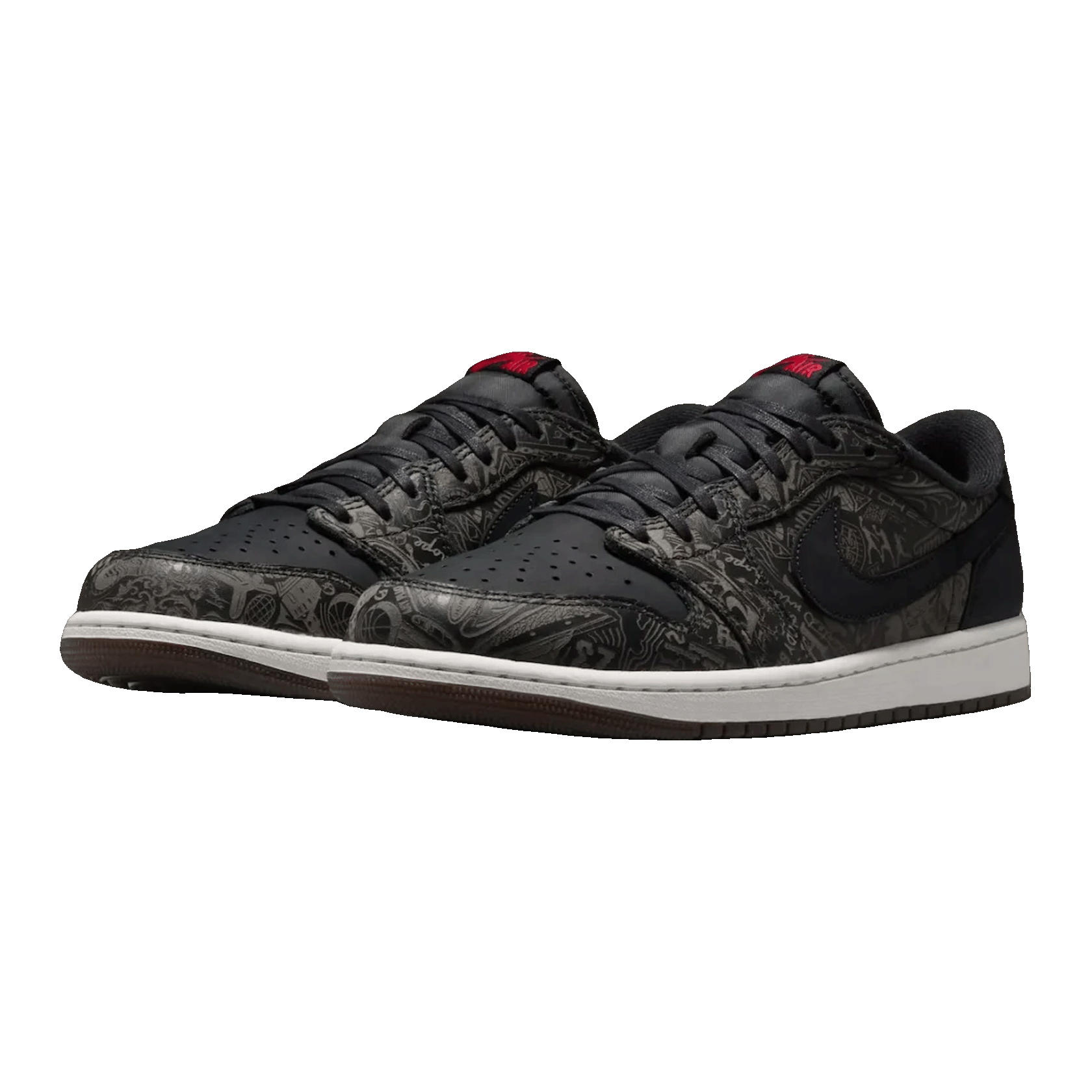 Nike Air Jordan 1 Retro Low OG Laser Black University Red Side IV6750-001