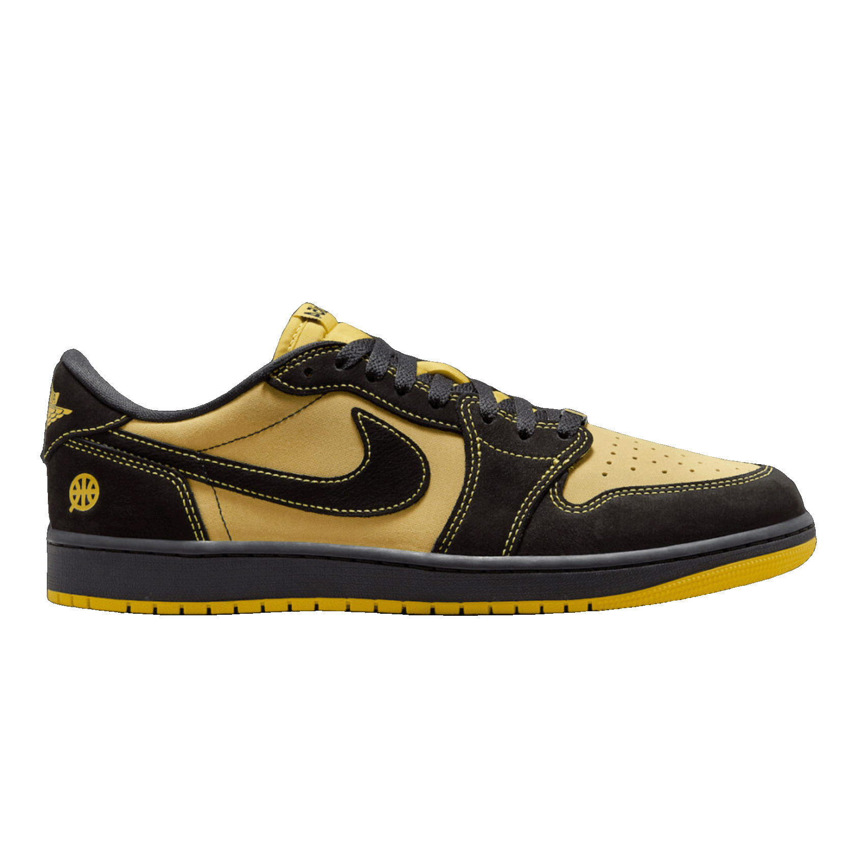 Nike Air Jordan 1 Retro Low OG Quai 54 Black Tour Yellow Red