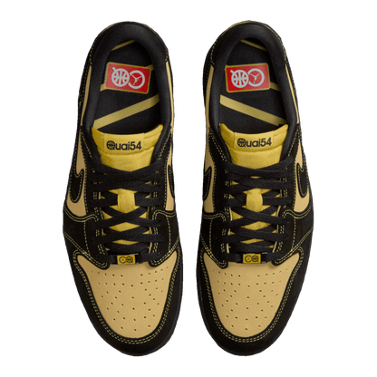 Nike Air Jordan 1 Retro Low OG Quai 54 Black Tour Yellow Red Oben