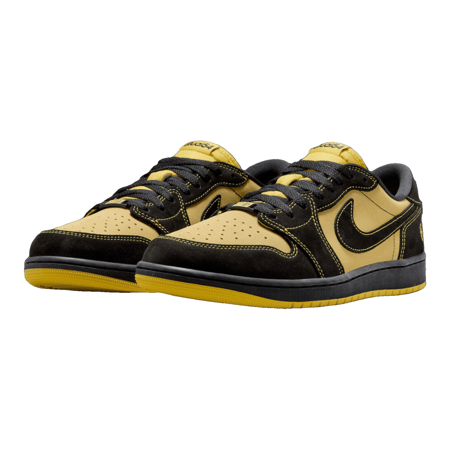 Nike Air Jordan 1 Retro Low OG Quai 54 Black Tour Yellow Red Side