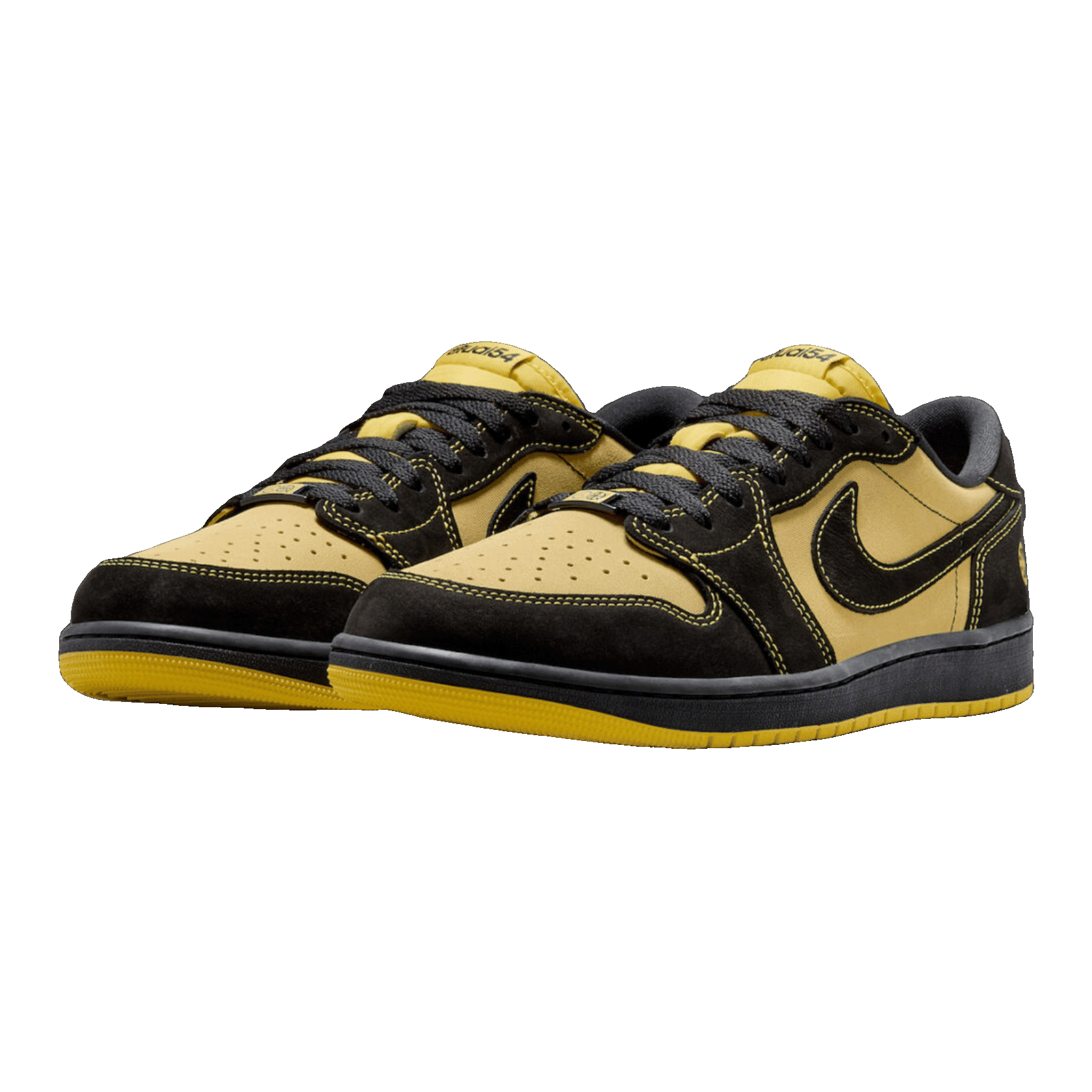 Nike Air Jordan 1 Retro Low OG Quai 54 Black Tour Yellow Red Side