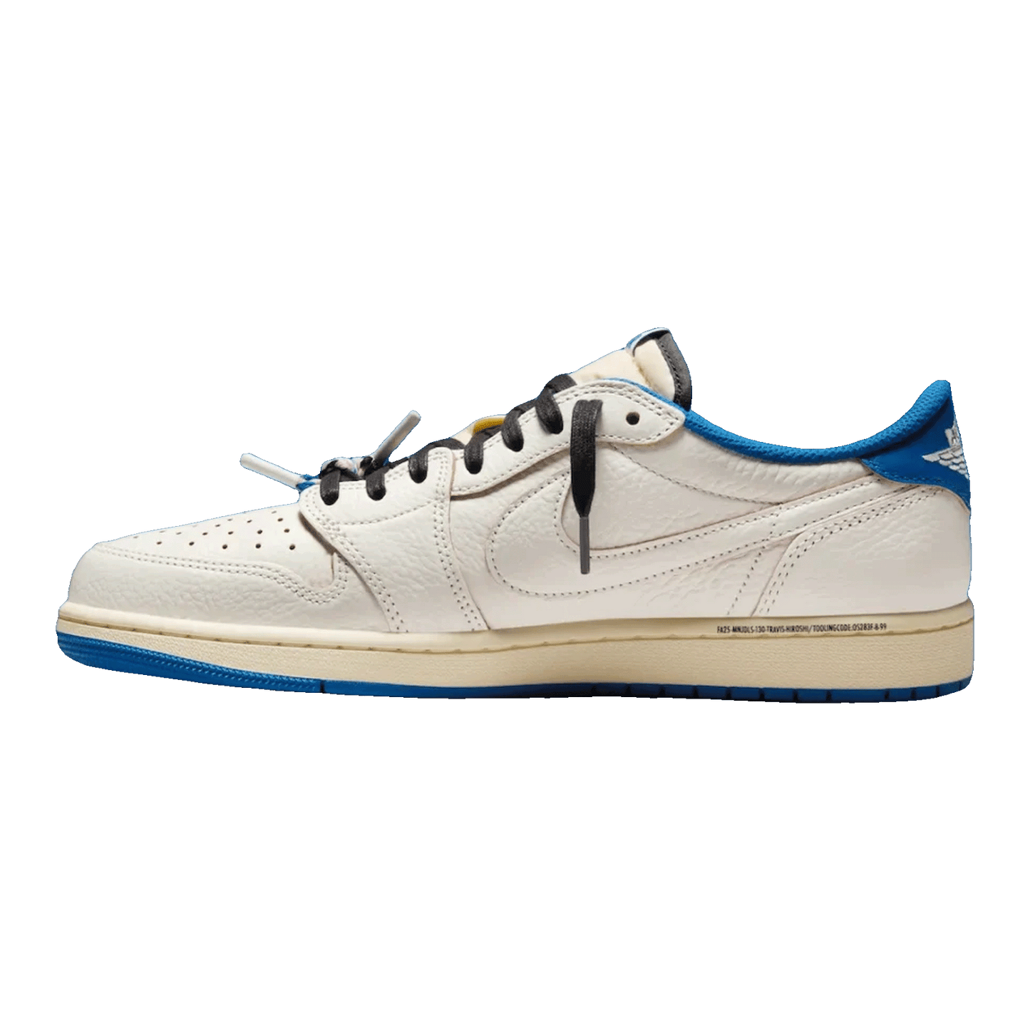 Nike Air Jordan 1 Retro Low OG SP Fragment x Travis Scott Sail Military Blue innen