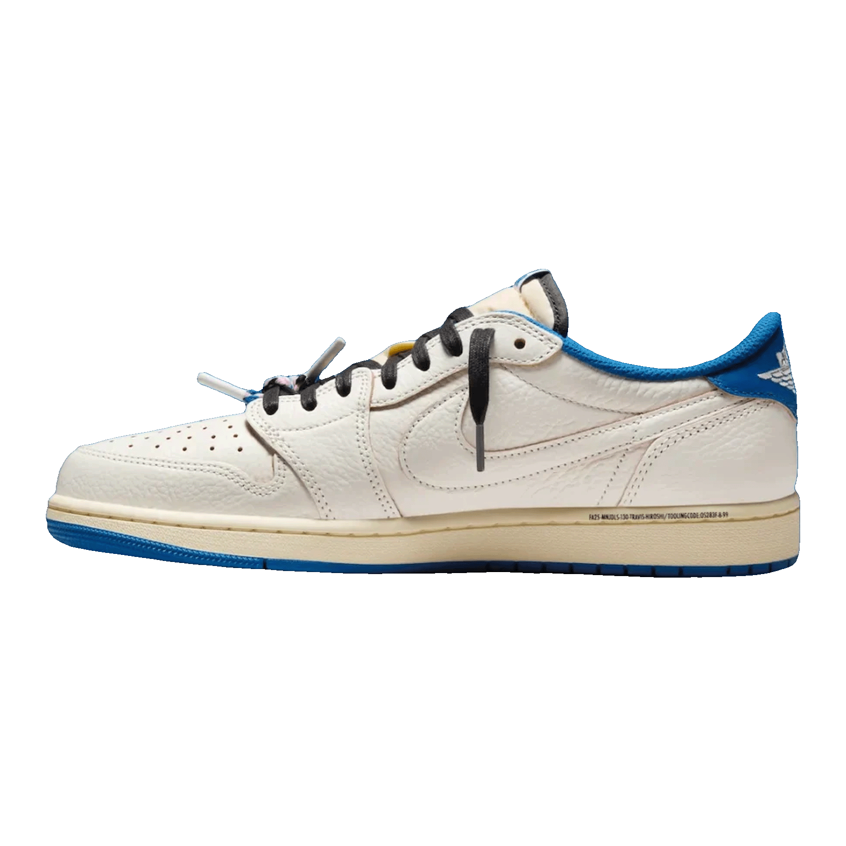 Nike Air Jordan 1 Retro Low OG SP Fragment x Travis Scott Sail Military Blue innen