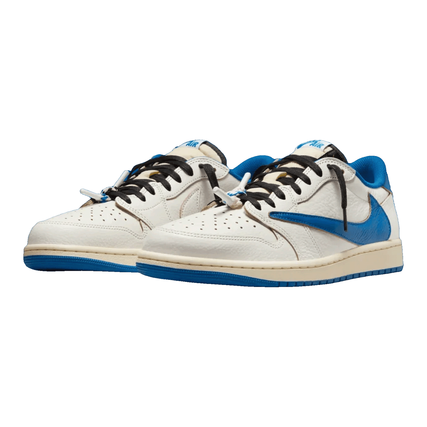 Nike Air Jordan 1 Retro Low OG SP Fragment x Travis Scott Sail Military Blue side