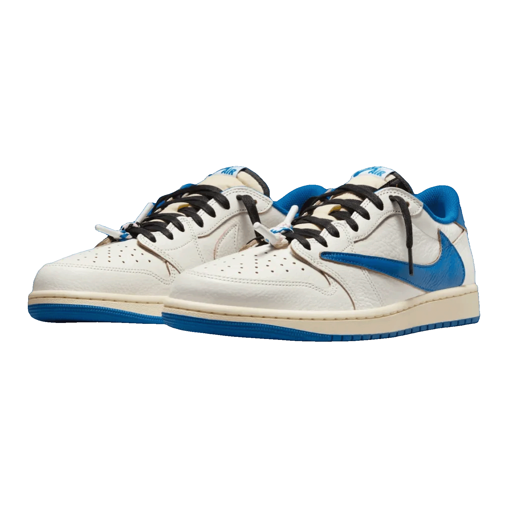 Nike Air Jordan 1 Retro Low OG SP Fragment x Travis Scott Sail Military Blue side