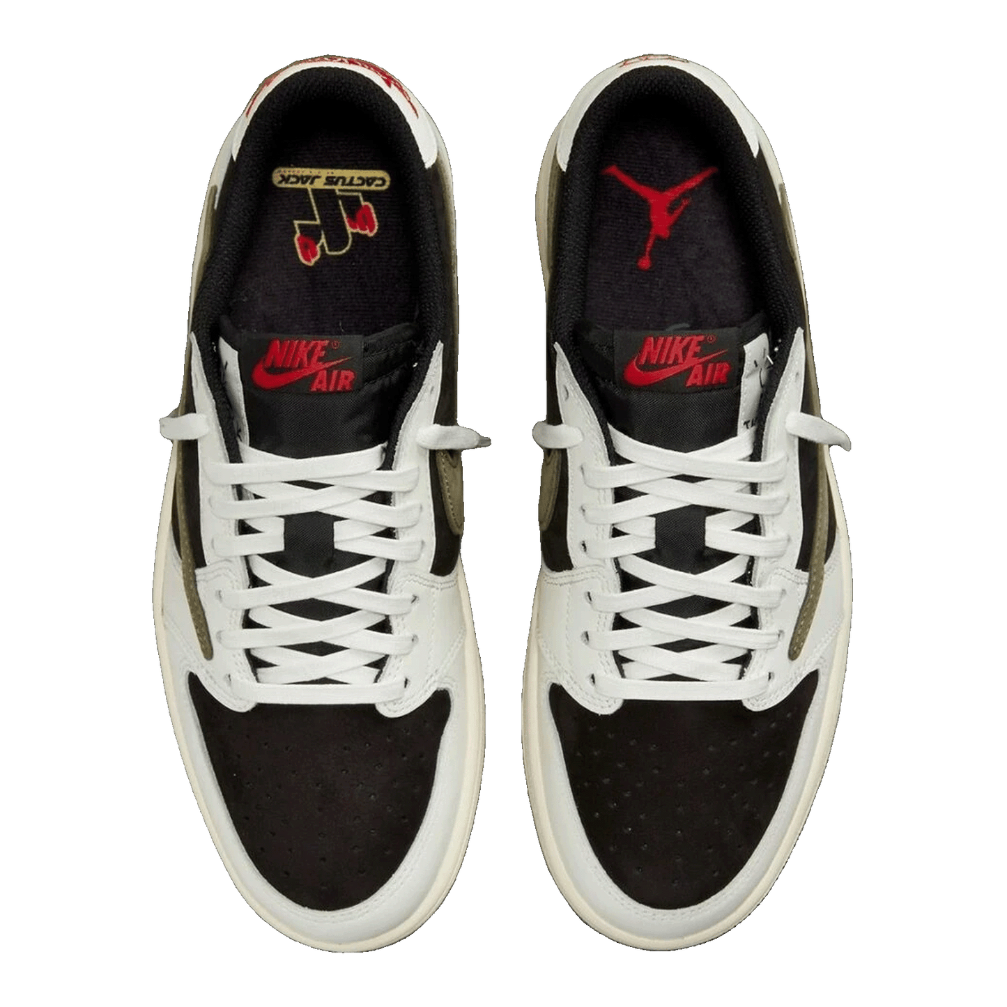 Nike Air Jordan 1 Retro Low OG SP Travis Scott Olive (Friends and Family) (W) Oben WMJDLS-452/DZ4137-106 (F&F)