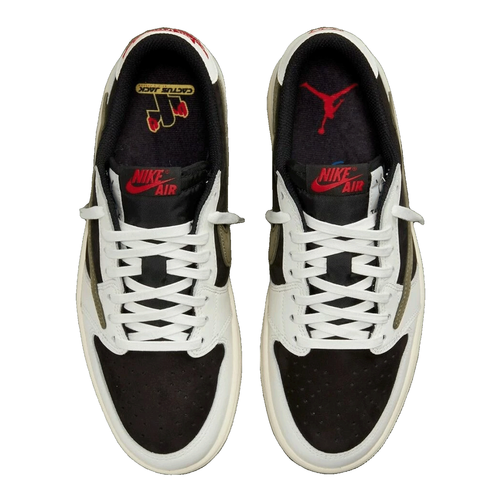 Nike Air Jordan 1 Retro Low OG SP Travis Scott Olive (Friends and Family) (W) Oben WMJDLS-452/DZ4137-106 (F&F)