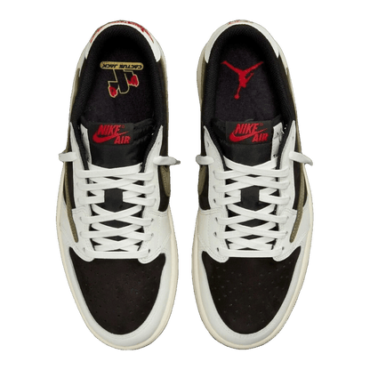 Nike Air Jordan 1 Retro Low OG SP Travis Scott Olive (Friends and Family) (W) Oben WMJDLS-452/DZ4137-106 (F&F)
