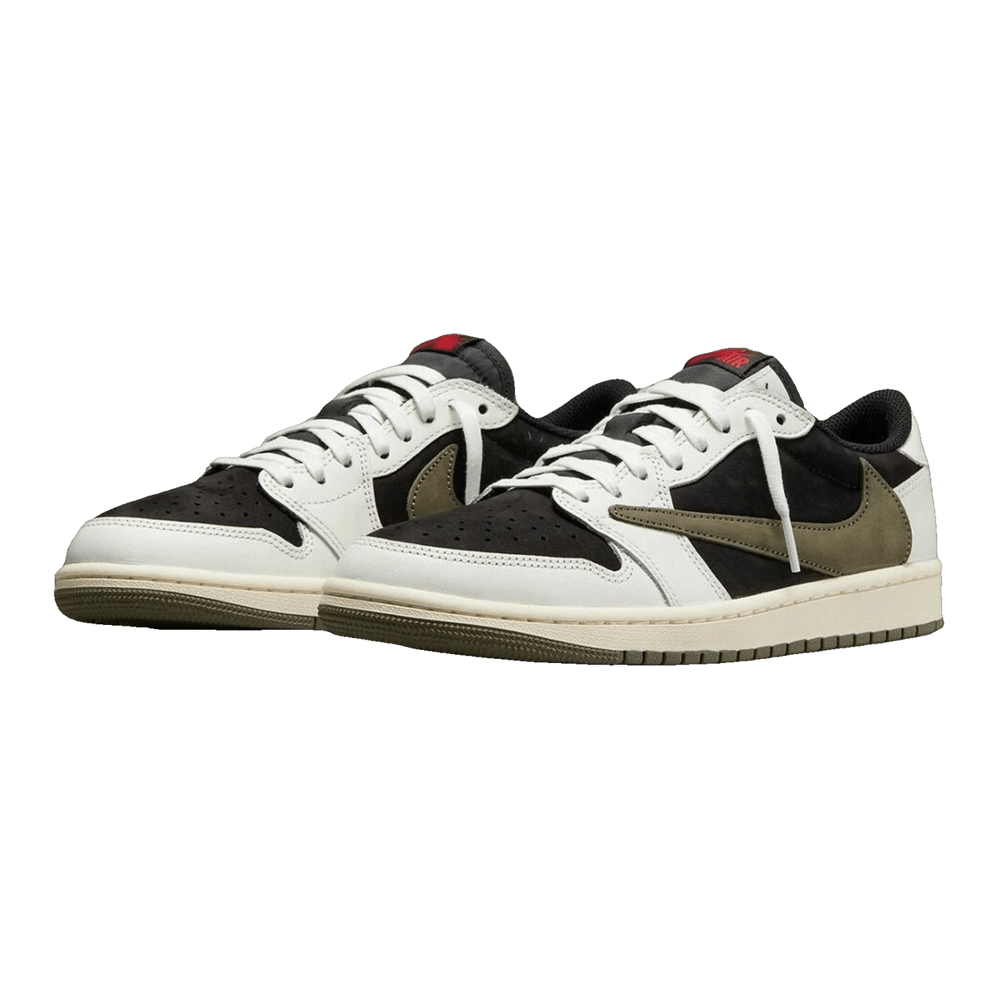 Nike Air Jordan 1 Retro Low OG SP Travis Scott Olive (Friends and Family) (W) Side WMJDLS-452/DZ4137-106 (F&F)
