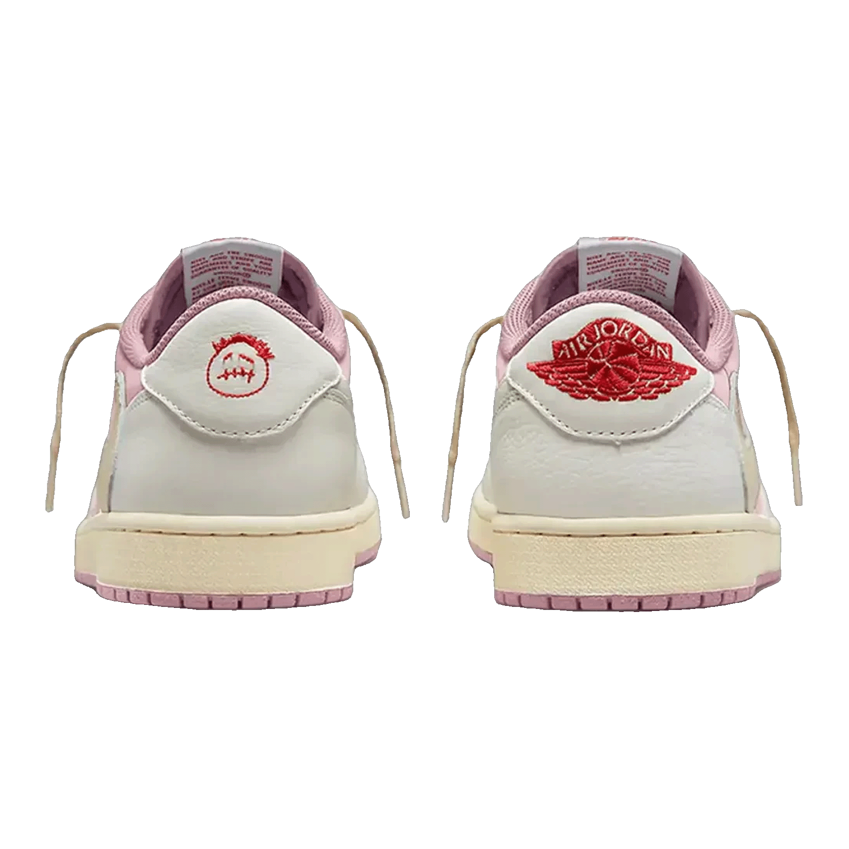 Nike Air Jordan 1 Retro Low OG SP Travis Scott Sail Shy Pink Back