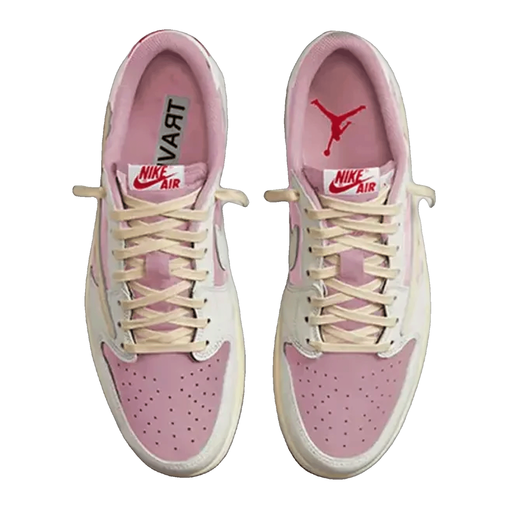 Nike Air Jordan 1 Retro Low OG SP Travis Scott Sail Shy Pink Oben