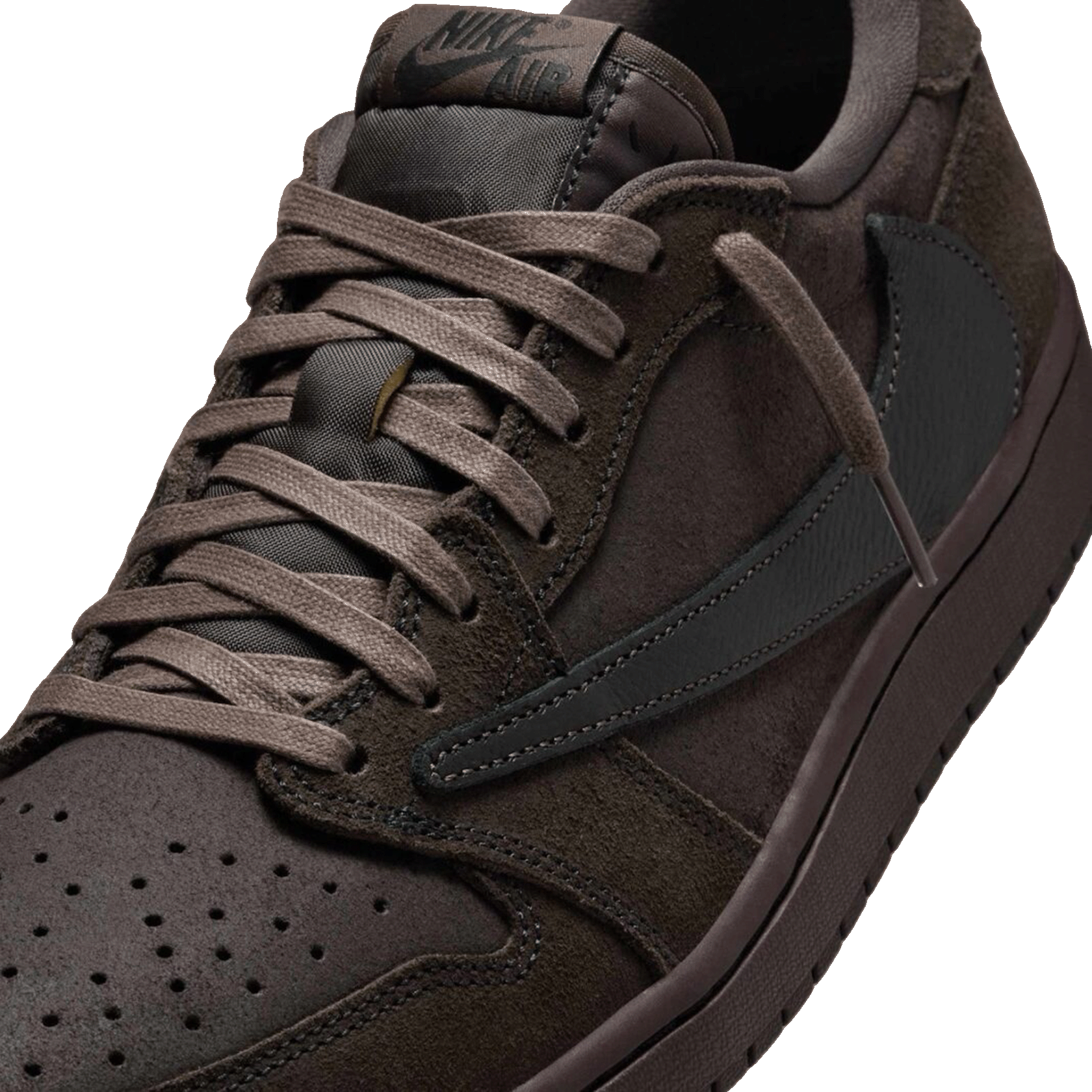 Nike Air Jordan 1 Retro Low OG SP Travis Scott Velvet Brown Tongue