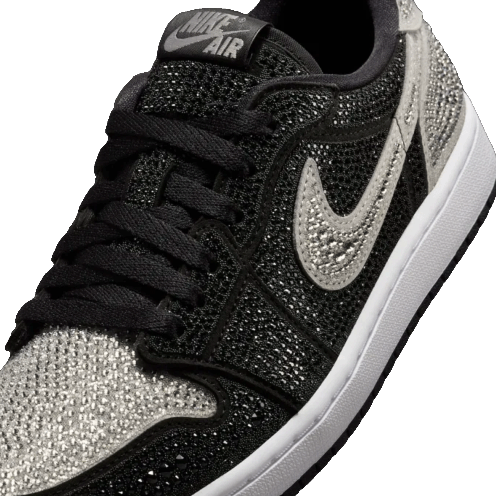 Nike Air Jordan 1 Retro Low OG Swarovski Stealth (W) Tongue