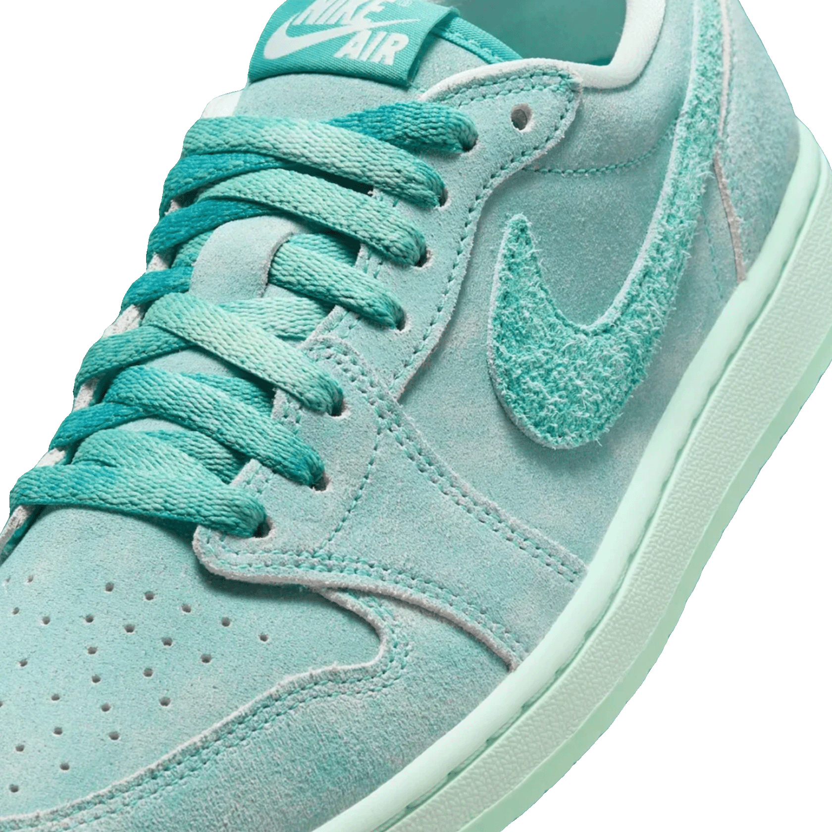 Nike Air Jordan 1 Retro Low OG Washed Teal (W) Tongue