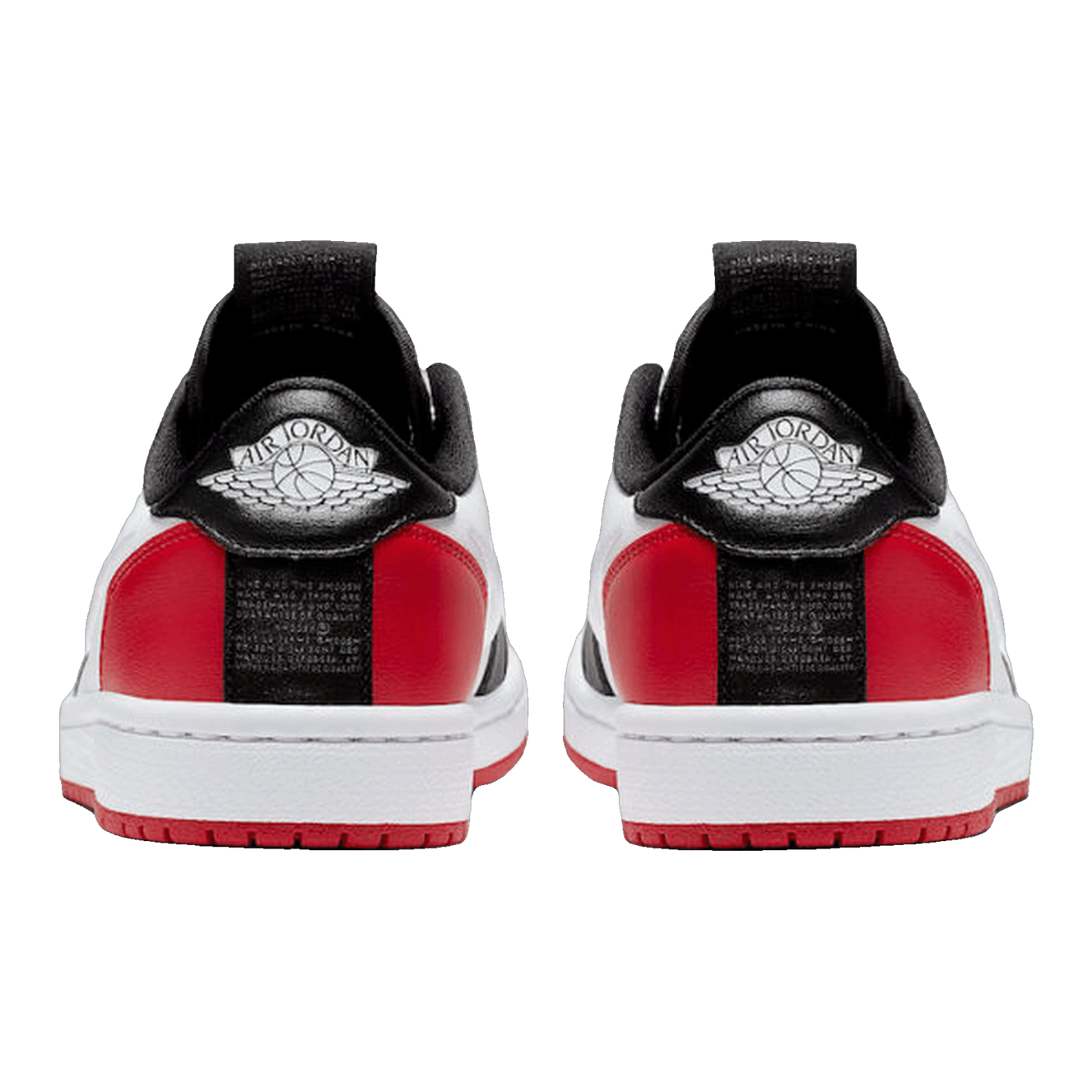 Nike Air Jordan 1 Retro Low Slip Black Toe (W) Back AV3918-102