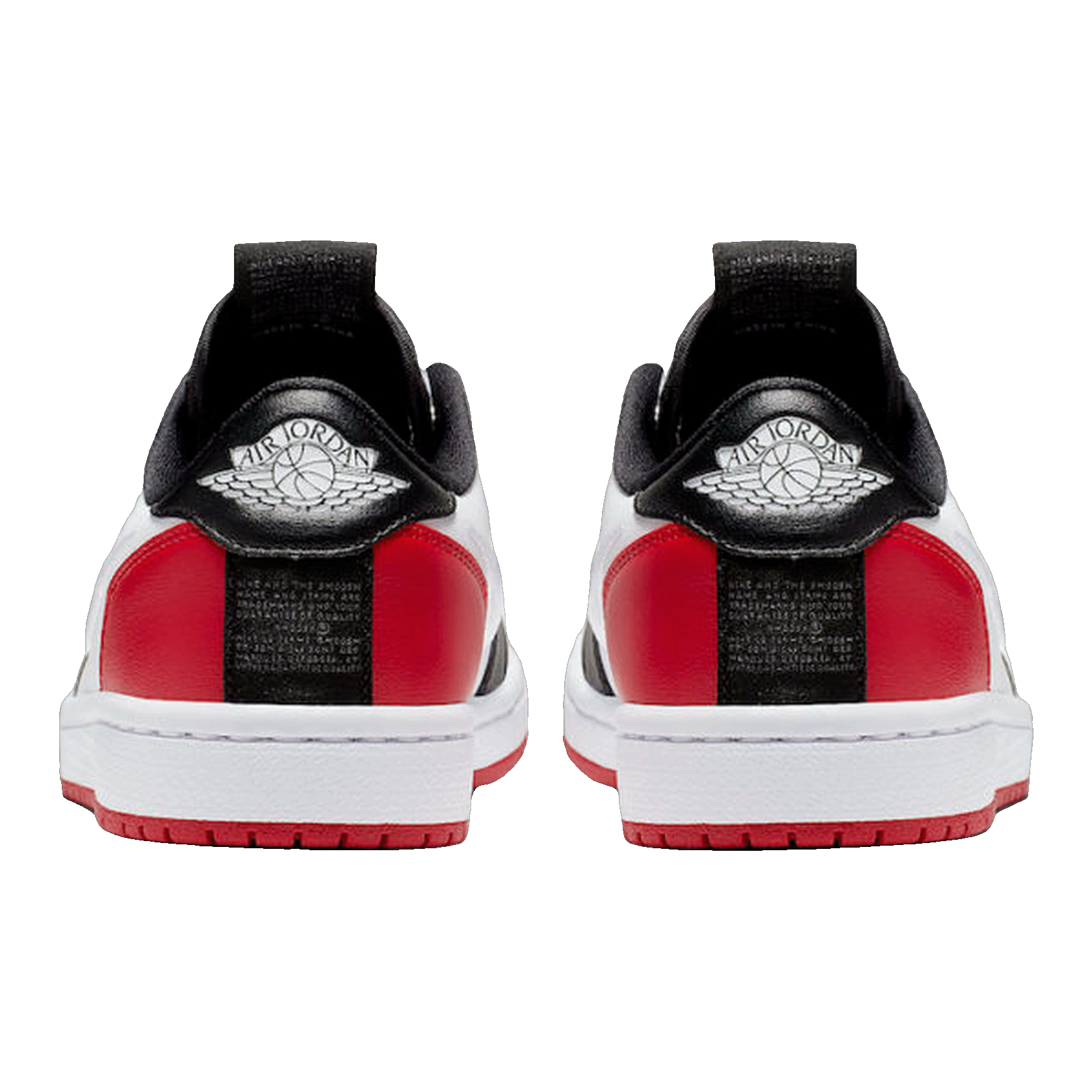 Nike Air Jordan 1 Retro Low Slip Black Toe (W) Back AV3918-102