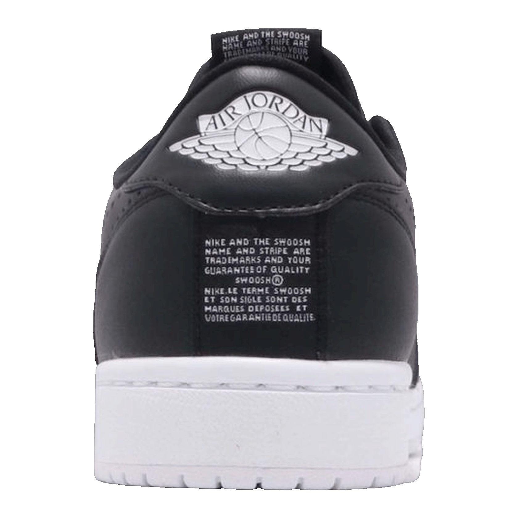 Nike Air Jordan 1 Retro Low Slip Black White (W) Back AV3918-001