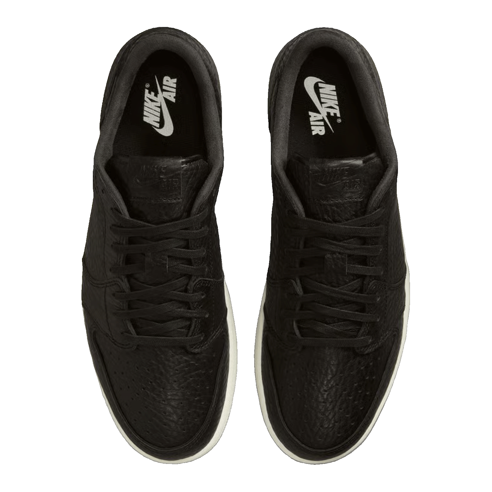 Nike Air Jordan 1 Retro Low Swooshless Black (2016) Oben (2016) 848775-005