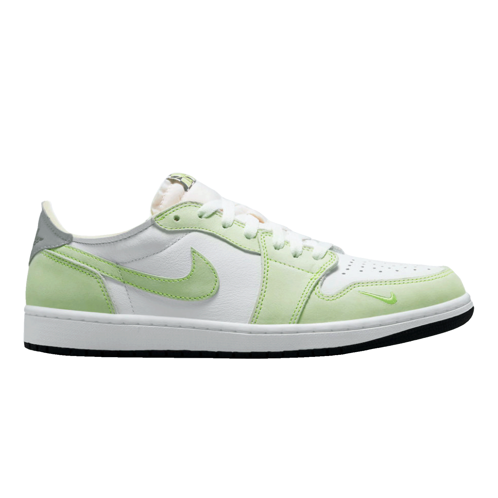Nike Air Jordan 1 Retro Low White Ghost Green Black