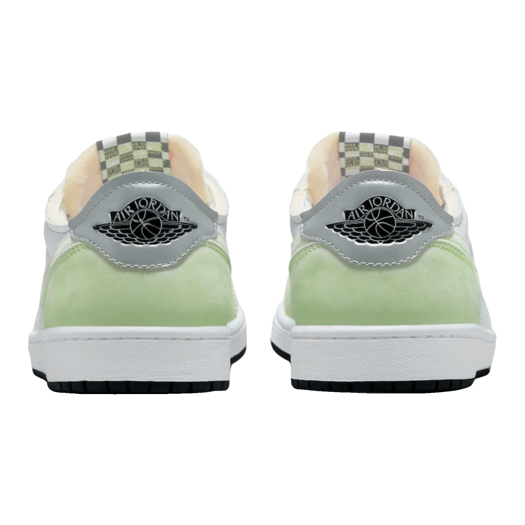 Nike Air Jordan 1 Retro Low White Ghost Green Black Back