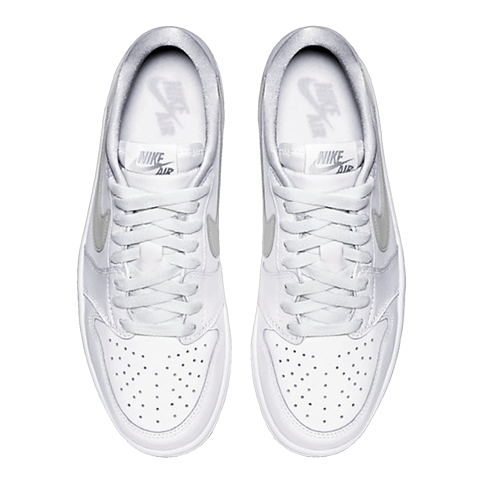 Nike Air Jordan 1 Retro Low White Neutral Grey (2015) Oben 705329-100