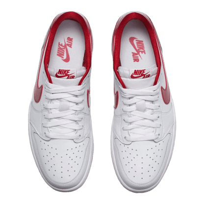 Nike Air Jordan 1 Retro Low White Varsity Red Oben