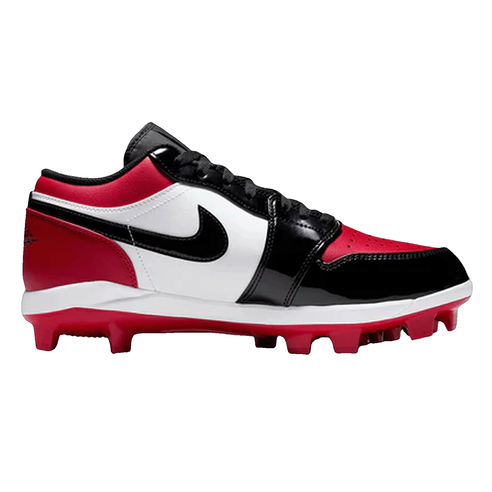 Nike Air Jordan 1 Retro MCS Low Patent Bred Toe