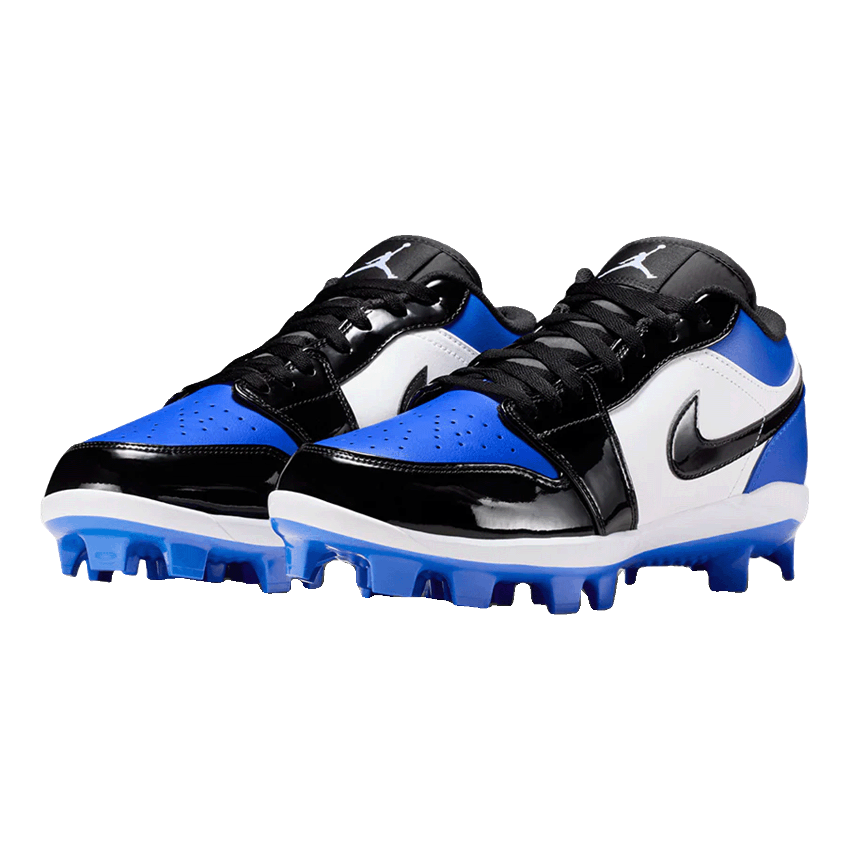 Nike Air Jordan 1 Retro MCS Low Patent Royal Toe Side